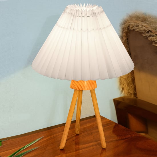HOMESAKE Wooden Table Lamp
