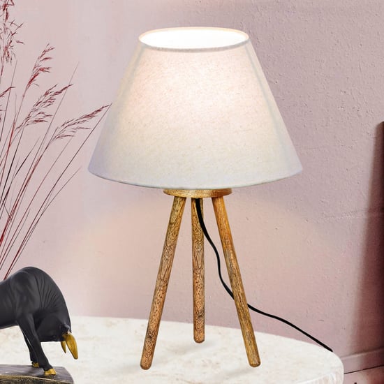 HOMESAKE Wooden Table Lamp