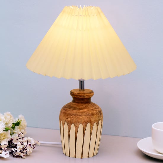 HOMESAKE Wooden Table Lamp