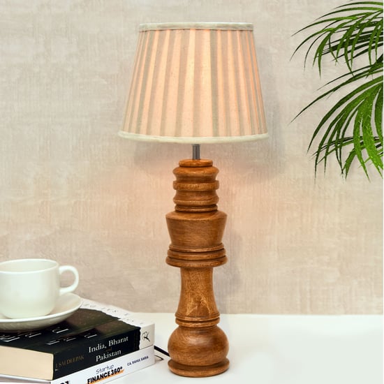 HOMESAKE Wooden Chess Table Lamp