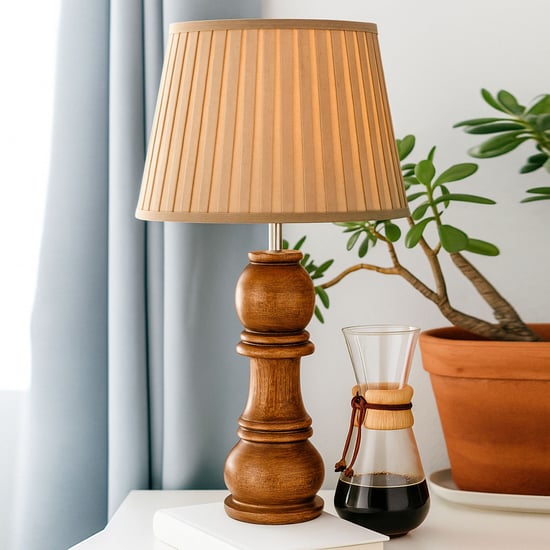 HOMESAKE Wooden Table Lamp