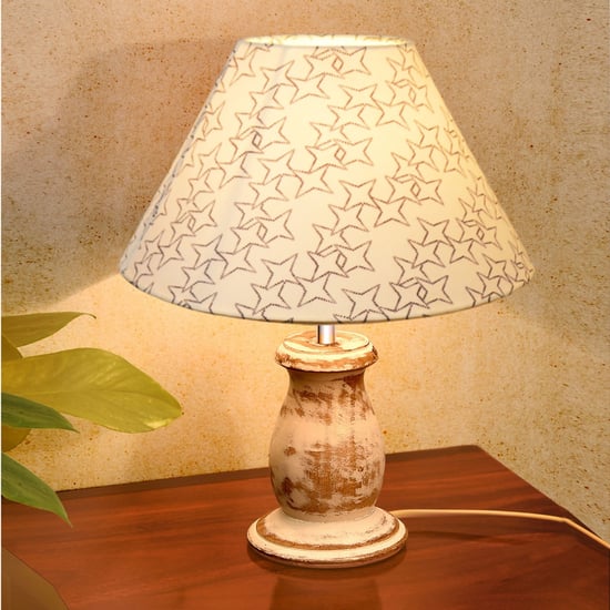 HOMESAKE Wooden Table Lamp