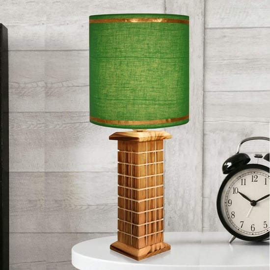 HOMESAKE Wooden Table Lamp