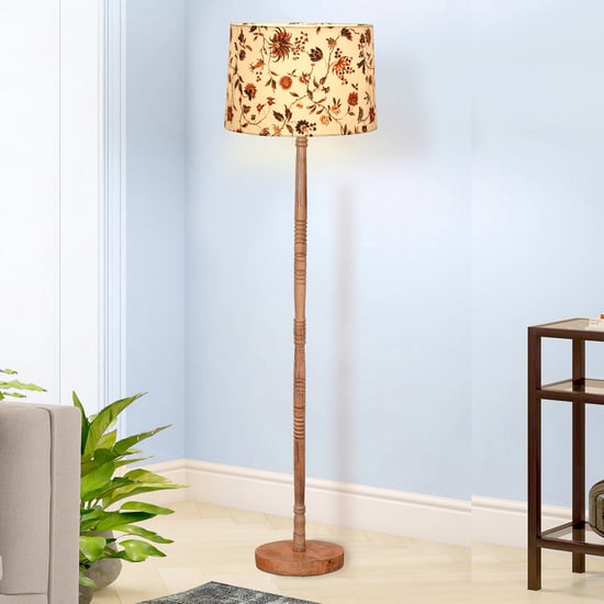HOMESAKE Wooden Floor Lamp