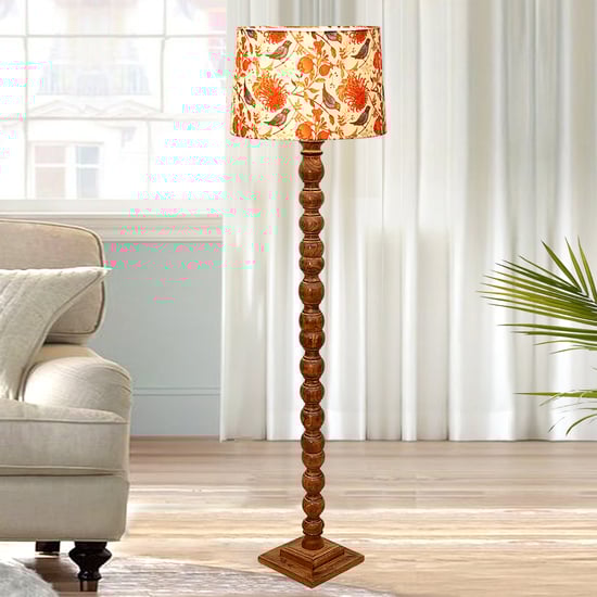 HOMESAKE Wooden Floor Lamp