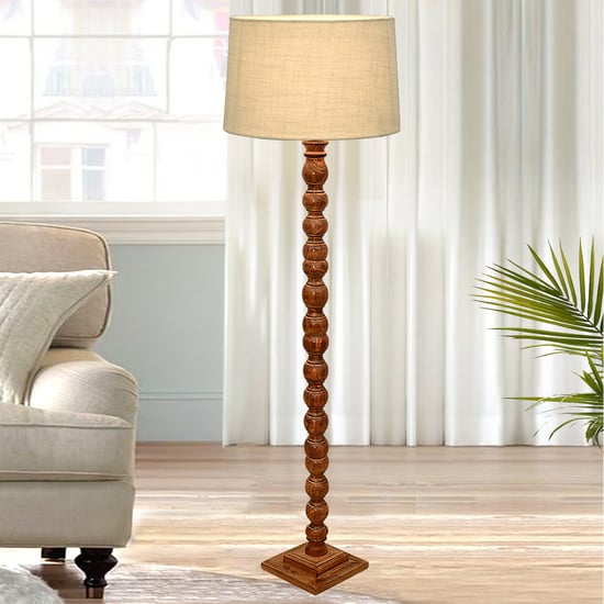 HOMESAKE Wooden Floor Lamp