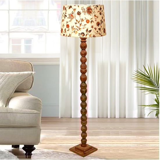 HOMESAKE Wooden Floor Lamp