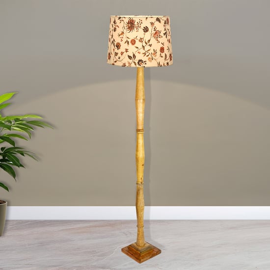 HOMESAKE Wooden Floor Lamp