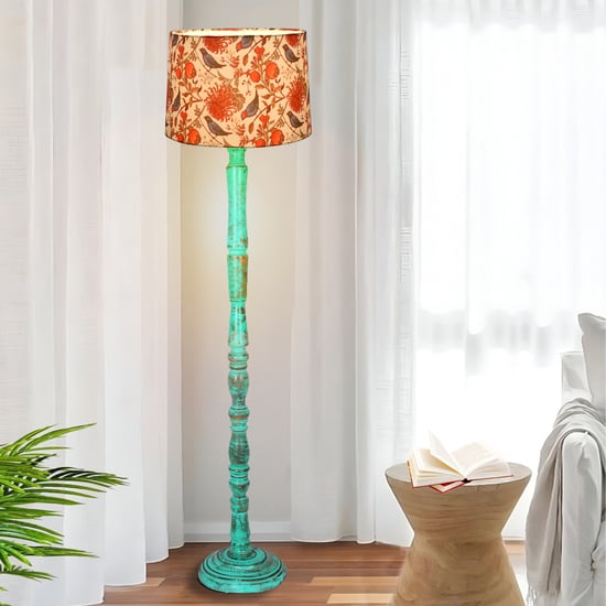 HOMESAKE Wooden Floor Lamp