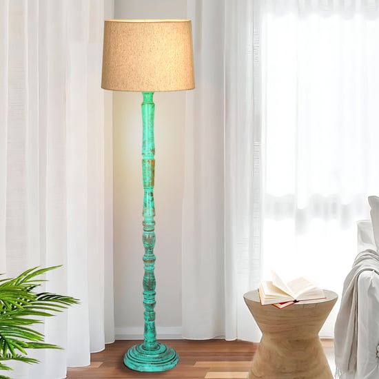 HOMESAKE Wooden Floor Lamp