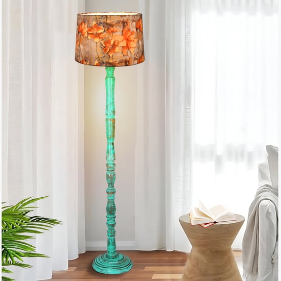 HOMESAKE Wooden Floor Lamp