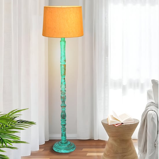 HOMESAKE Wooden Floor Lamp