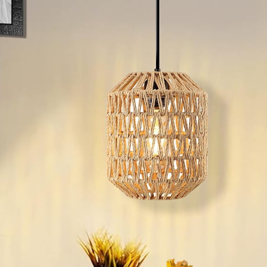 HOMESAKE Rattan Raffia Ceiling Lamp