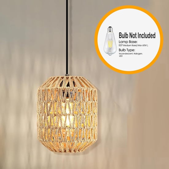 HOMESAKE Rattan Raffia Ceiling Lamp