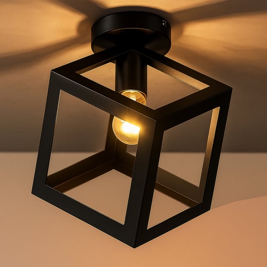 HOMESAKE Cube Metal Ceiling Lamp