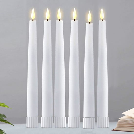HOMESAKE Set of 6 LED Taper Candles