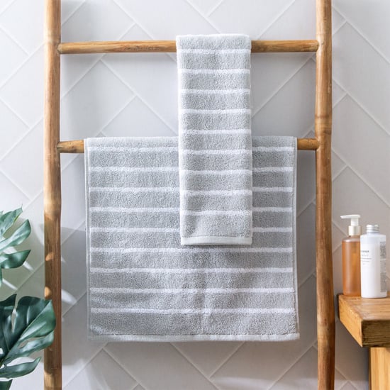 Colour Refresh Essense Set of 2 Cotton Striped Hand Towel - 60x40cm