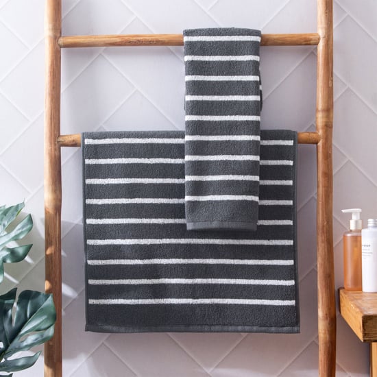 Colour Refresh Essense Set of 2 Cotton Striped Hand Towel - 40x60cm