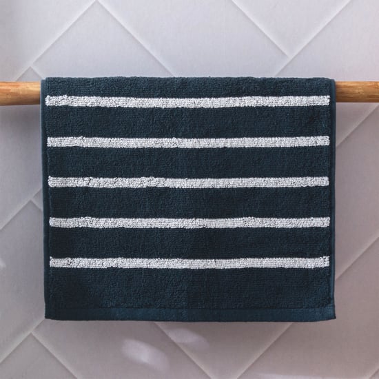 Colour Refresh Essense Set of 2 Cotton Striped Face Towels - 30x30cm