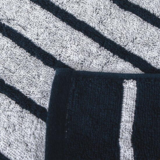 Colour Refresh Essense Set of 2 Cotton Striped Face Towels - 30x30cm