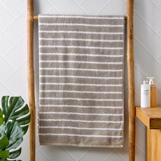 Colour Refresh Essense Cotton Striped Bath Towel - 140x70cm