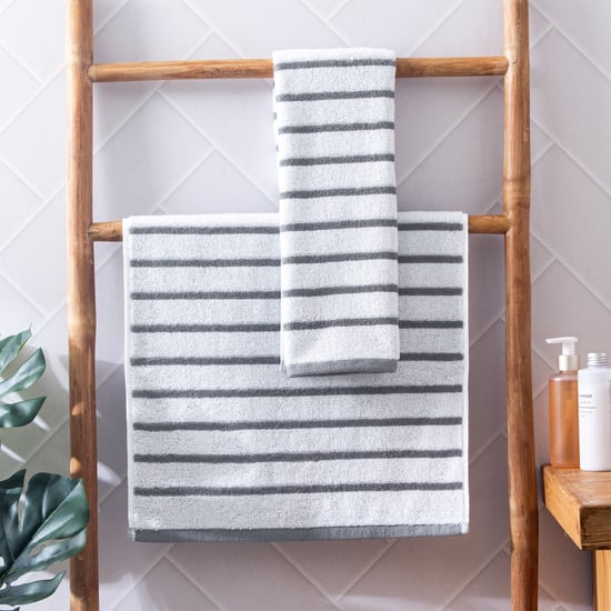 Colour Refresh Essense Set of 2 Cotton Striped Hand Towel - 40x60cm