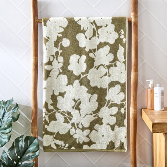 Nova Botanica Floral Cotton Jacquard Bath Towel - 70x140cm