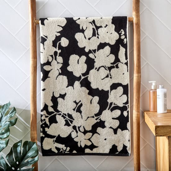 Nova Ecliptic Saga Floral Cotton Jacquard Bath Towel - 70x140cm