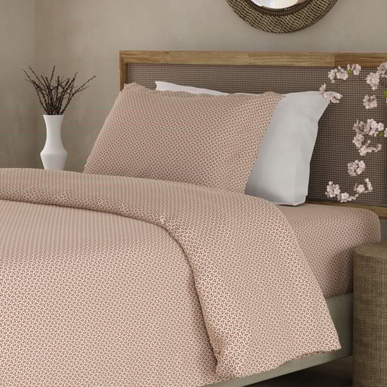 BOUTIQUE LIVING Cottage Garden Cotton 300TC Geometric Print 2Pcs Single Bedsheet Set