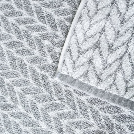 Nova Ashfall Chevron Cotton Jacquard Hand Towel - 40x60cm