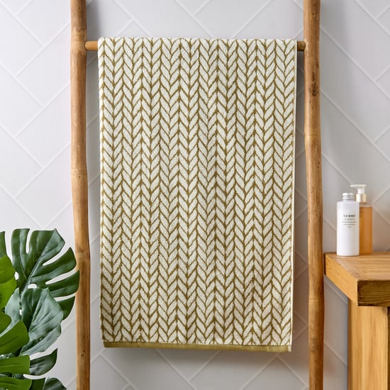 Nova Botanica Chevron Cotton Jacquard Bath Towel - 140x70cm
