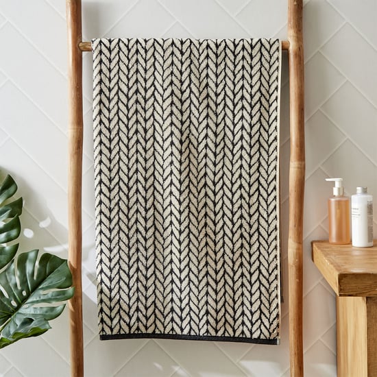 Nova Ecliptic Saga Chevron Cotton Jacquard Bath Towel - 70x140cm