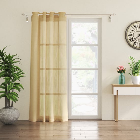 Elinor Palm Set of 2 Sheer Door Curtains - 8.8ft (270cm)