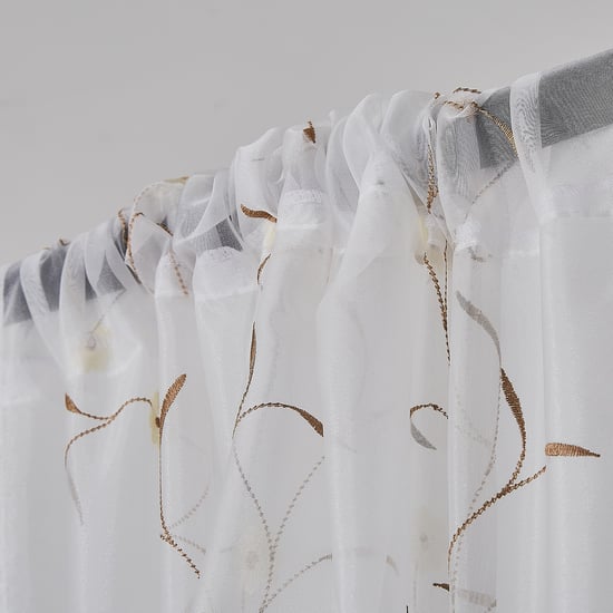 Eren Cipher Set of 4 Room-Darkening and Sheer Door Curtains - 7ft