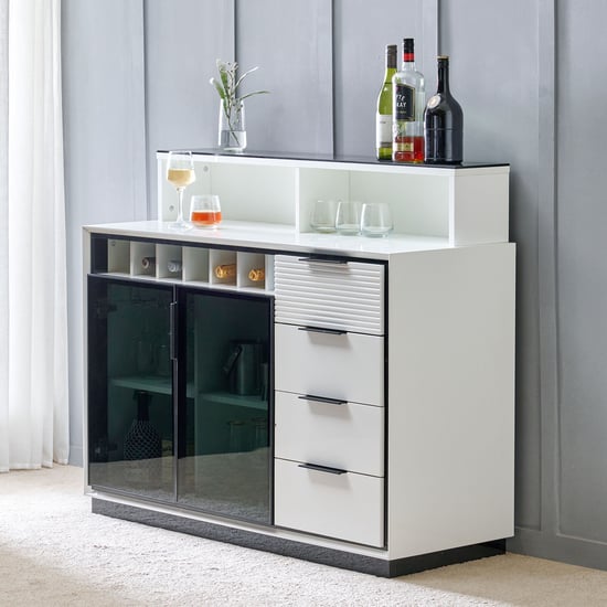 Sterling Bar Cabinet - White