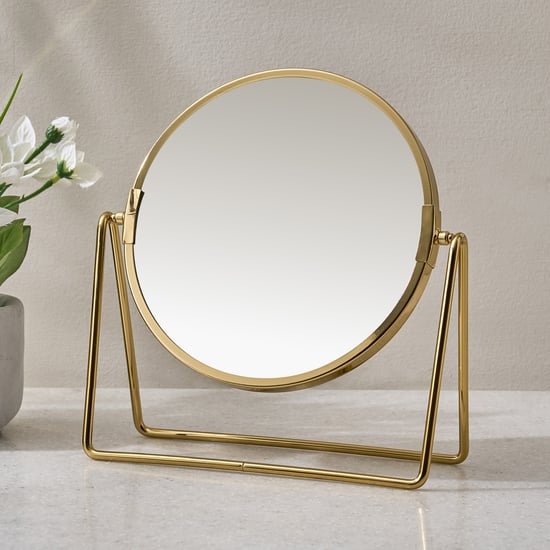 Opulence Edge Glass Double-Sided Table Mirror