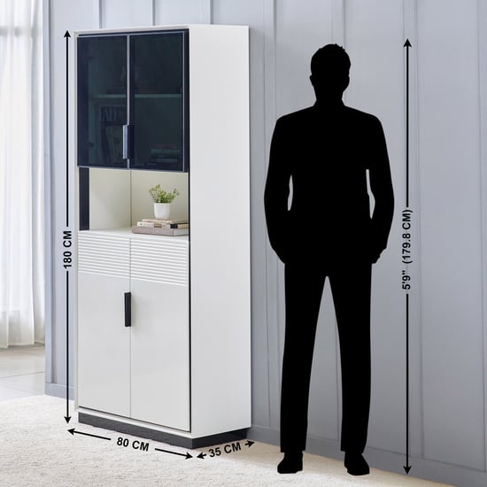 Sterling 2-Door Book Cabinet - White