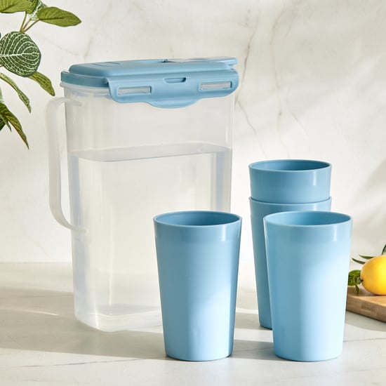 Atlantis Breeze Silva Polypropylene Jug with Tumblers