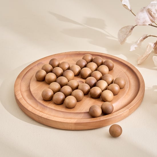 Driftwood Wooden Brainvita Table Accent