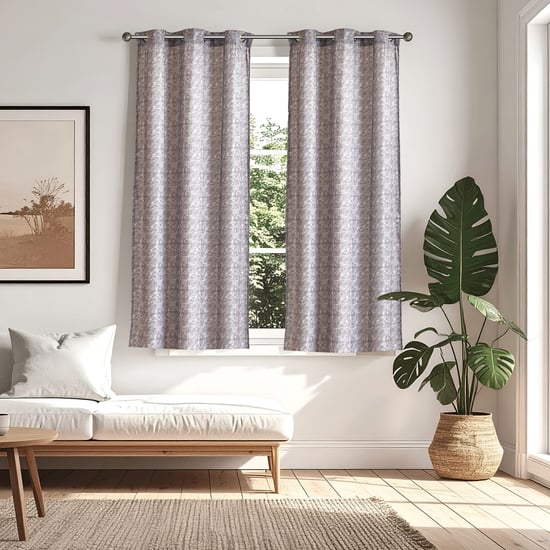 Pietra Zephir Set of 2 Printed Light Filtering Window Curtains - 5ft