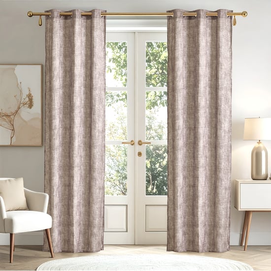 Pietra Nestoria Set of 2 Printed Light Filtering Door Curtains - 9ft