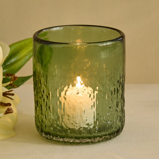 Botanica Flufois Glass Votive Candle Holder