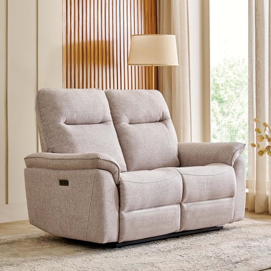 Artise Fabric 2-Seater Electric Recliner - Grey
