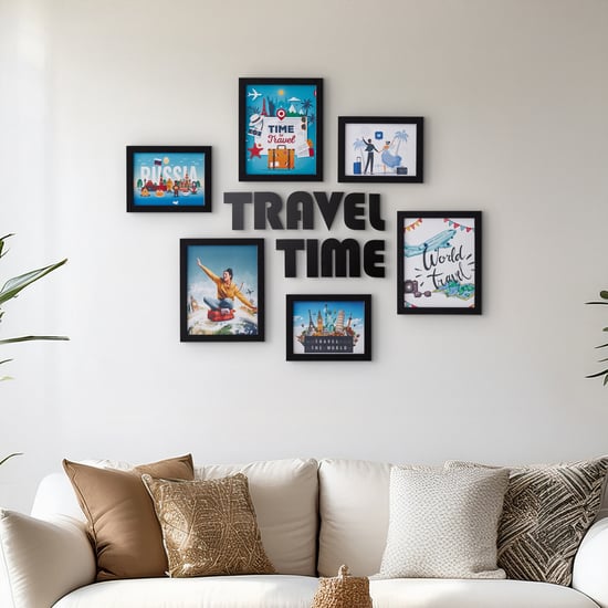Corsica Spectrum Set of 6 Travel Picture Frames with Plaques