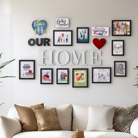 Corsica Spectrum Set of 10 Family Picture Frames with Plaques