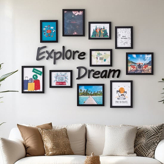 Corsica Spectrum Set of 10 Travel Picture Frames with Plaques