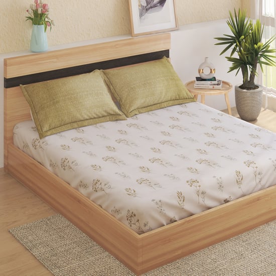 Botanica Elderwood Cotton 144TC Printed 3Pcs Super King Bedsheet Set