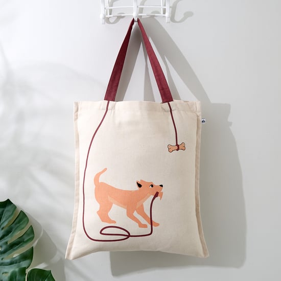 Garnet Dog Print Tote Bag