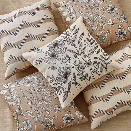 Pacific Vera Hewa Set of 5 Digital Printed Cushion Covers - 40x40cm