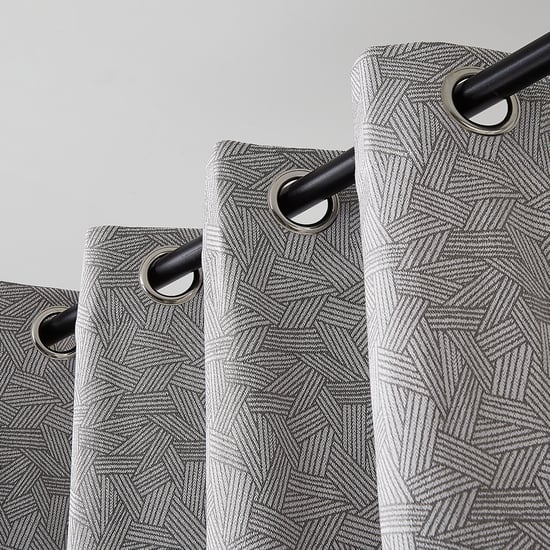 Southwalk Set of 2 Jacquard Light Filtering Door Curtains - 9ft